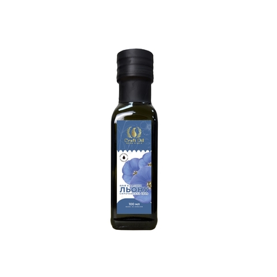 Масло льняное Craft Oil холодного отжима, 100 мл