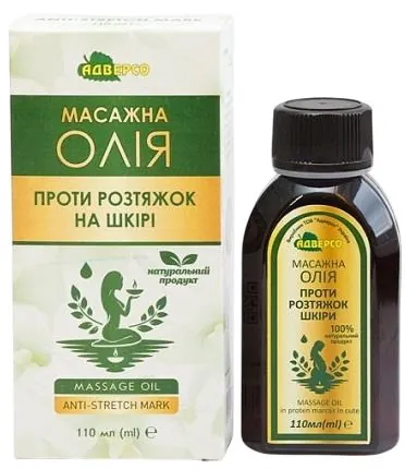 Олія масажна Адверсо Проти розтяжок шкіри, 110 мл