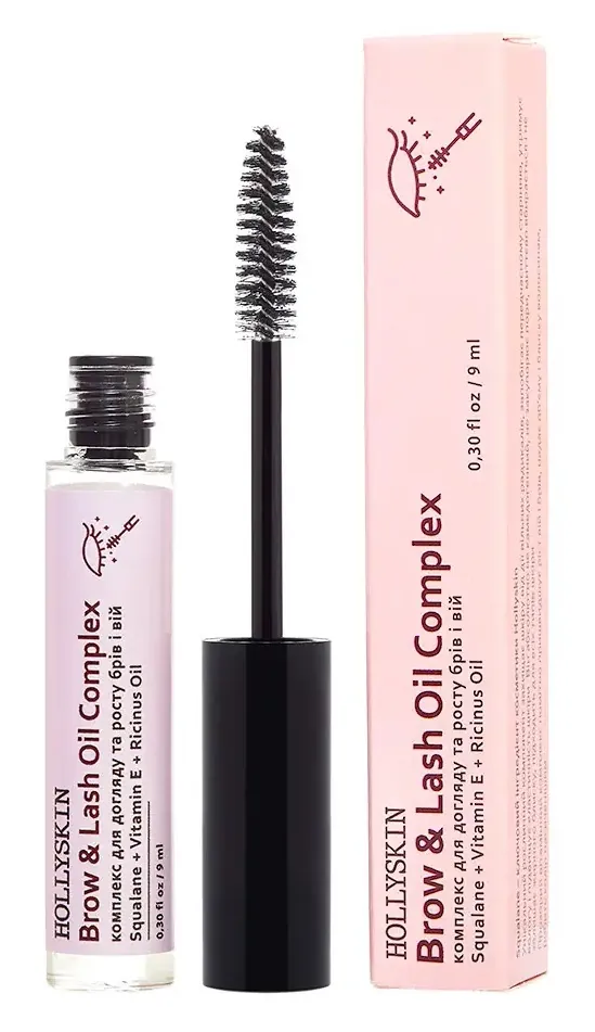 Комплекс для догляду та росту брів і вій Hollyskin Brow & Lash Oil Complex, 9 мл