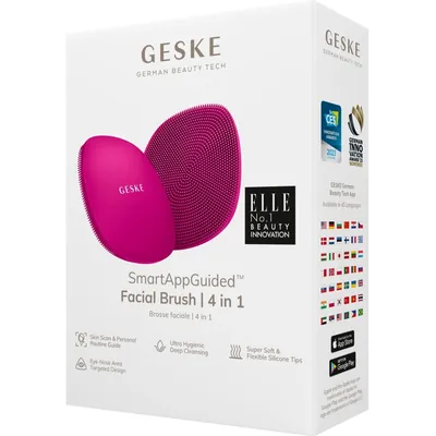 Щітка для обличчя GESKE 4 в 1, пурпурова