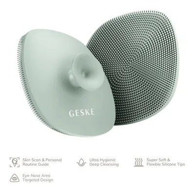 Щітка для обличчя GESKE 4 в 1 з тримачем, зелений