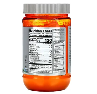 Протеїн гороховий ізолят Now Sports Pea Protein, без смаку, 340 г