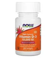 Вітамін Д-3 NOW Vitamin D-3 10000 MО м'які капсули №240