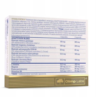 Диетическая добавка Olimp Stress Control, 30 капсул
