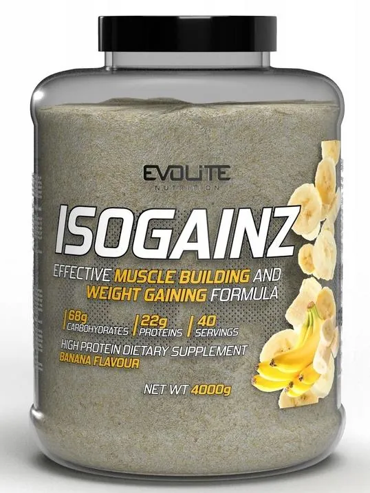 Гейнер Evolite Nutrition IsoGainz банан, 4 кг