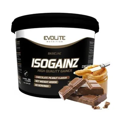 Гейнер Evolite Nutrition IsoGainz шоколад-арахіс, 4 кг