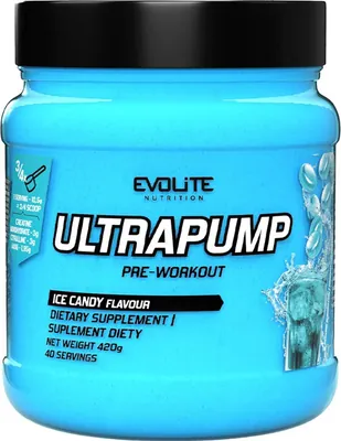 Передтренувальний комплекс Evolite Nutrition UltraPump льодяник, 420 г