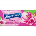 Салфетки влажные Superfresh Flower, 15 шт