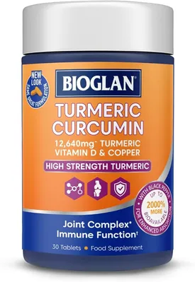 Куркумін Bioglan Active Curcumin High Strength Turmeric, 30 таблеток
