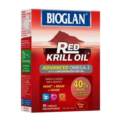Олія червоного криля Bioglan Red Krill Oil, 30 капсул