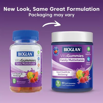 Мультивітаміни Bioglan VitaGummies Family Multivitamin, 60 жувальних пастилок
