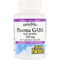 Гамма-аминомасляная кислота Natural Factors Stress Relax Pharma GABA 250 мг, 60 капсул