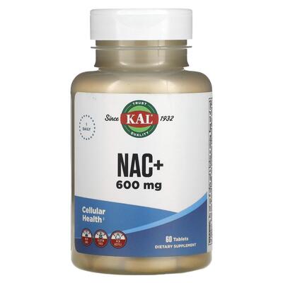 N-ацетилцистеїн KAL NAC 600 мг, 60 таблеток