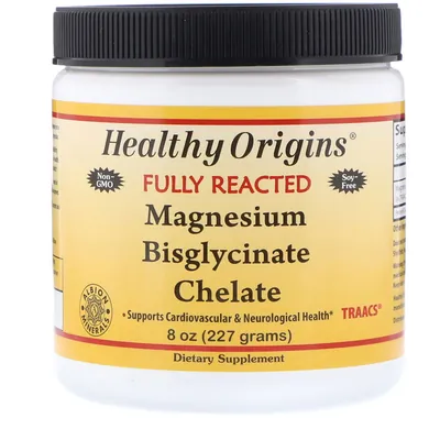 Магній бісгліцинат хелат Healthy Origins Magnesium Bisglycinate Chelate, 227 г
