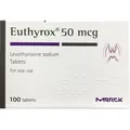 Еутирокс таблетки по 50 мкг №100 (25х4)