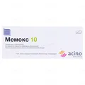 Мемокс 10 таблетки, в/плів. обол. по 10 мг №60 (10х6)