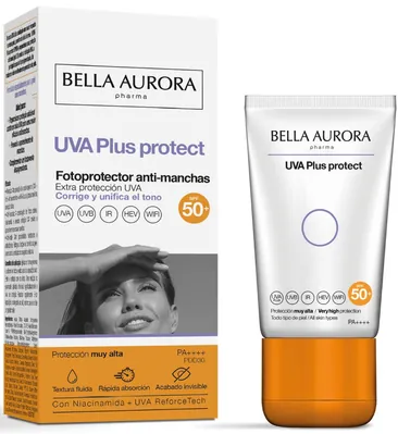 Флюїд сонцезахисний Bella Aurora UVA Plus protect SPF50+ від пігментних плям, 50 мл