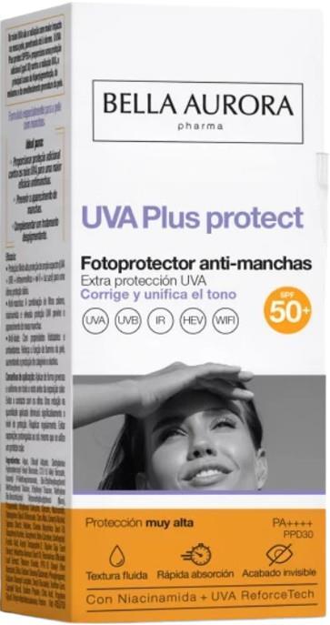 Флюид солнцезащитный Bella Aurora UVA Plus protect SPF50+ от пигментных пятен, 50 мл
