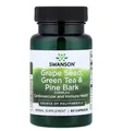 Комплекс з виноградних кісточок, зеленого чаю та соснової кори Swanson Grape Seed, Green Tea & Pine Bark Complex, 60 капсул