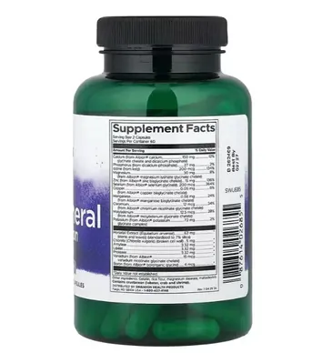 Мультимінерали без заліза Swanson Albion Multi-Mineral without Iron капсули №120
