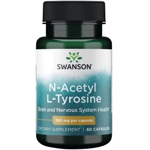 N-Ацетил-L-Тирозин Swanson NAC N-Acety L-Tyrosine 350 мг, 60 капсул