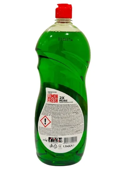 Рідина для миття посуду Lemon Fresh зелена, 1,5 л