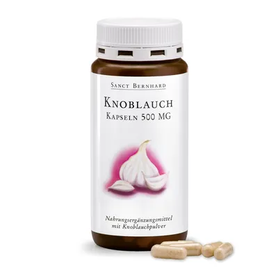 Часник Sanct Bernhard Knoblauch 500 мг, 180 капсул