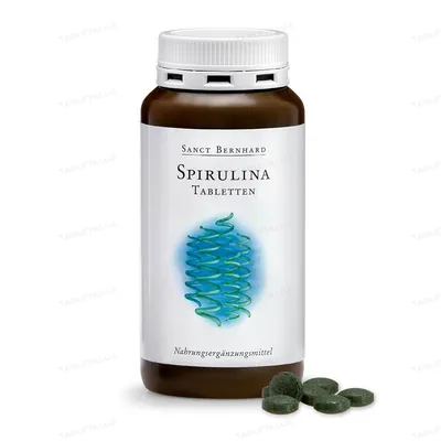 Спіруліна Sanct Bernhard Spirulina 400 мг, 360 таблеток