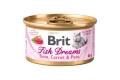 Корм влажный для кошек Brit Care Brit Fish Dreams Тунец, морковь и горох, 80 г