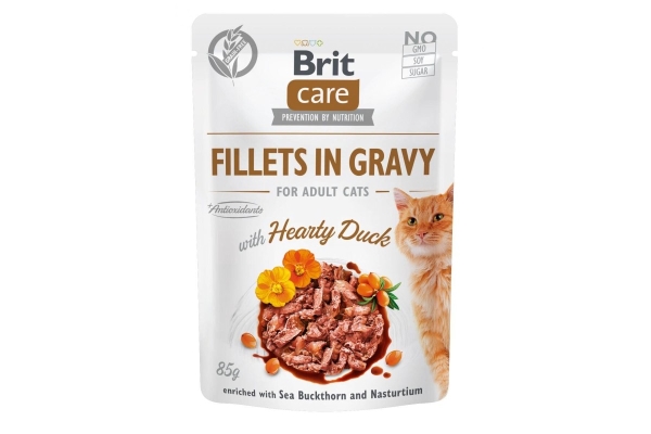 Корм влажный для кошек Brit Care Cat pouch со вкусом утки, 85 г