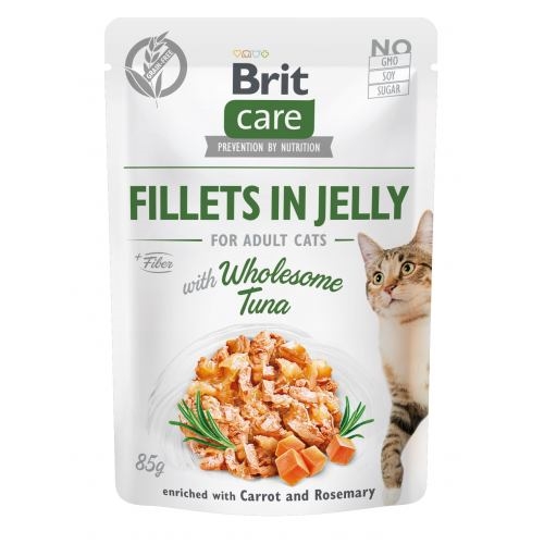 Корм влажный для кошек Brit Care Cat pouch тунец в желе, 85 г