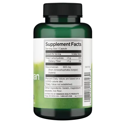 Глюкоманнан Swanson Glucomannan капсули №90
