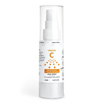 Вітамін С з ацеролою NorVita Vitamin C спрей для дорослих і дітей від 3 років, 30 мл