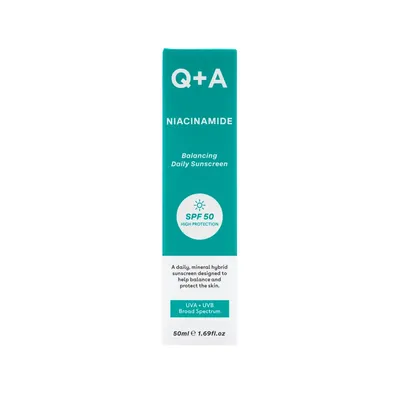 Крем для обличчя Q+A Балансуючий сонцезахисний SPF50, 50 мл