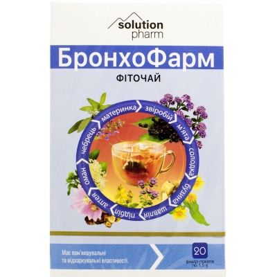 БронхоФарм Solution Pharm фиточай по 1,5 г №20 в фил.-пак.