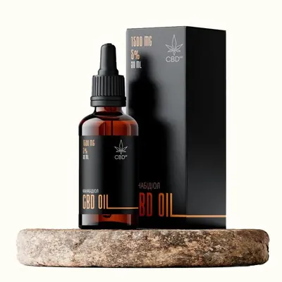 Канабідіол CBD Oil, олія 5% по 30 мл у флаконі