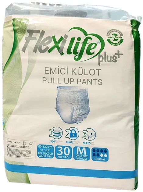 Підгузки-труси для дорослих Flexi life plus розмір М, 30 штук