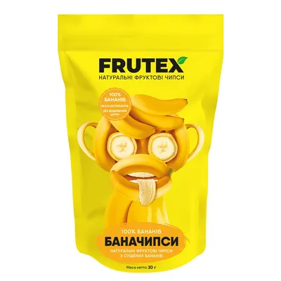 Чіпси фруктові Frutex Баначипси, 30 г