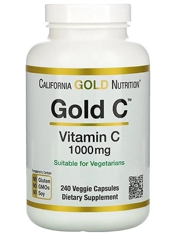 Витамин C California Gold Nutrition Gold C 1000 мг, 240 капсул