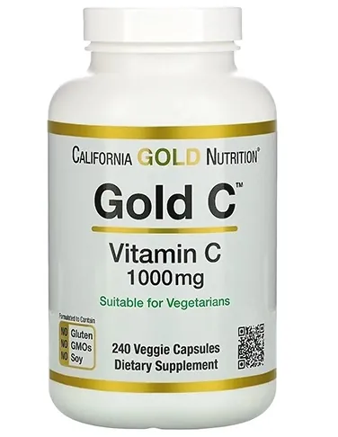 Вітамін С California Gold Nutrition Gold C Vitamin C 1000 мг вег. капсули №240