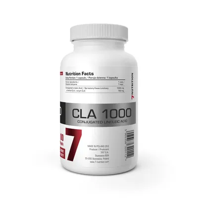 Кон'югована лінолева кислота 7Nutrition CLA 1000 мг, 100 гелевих капсул