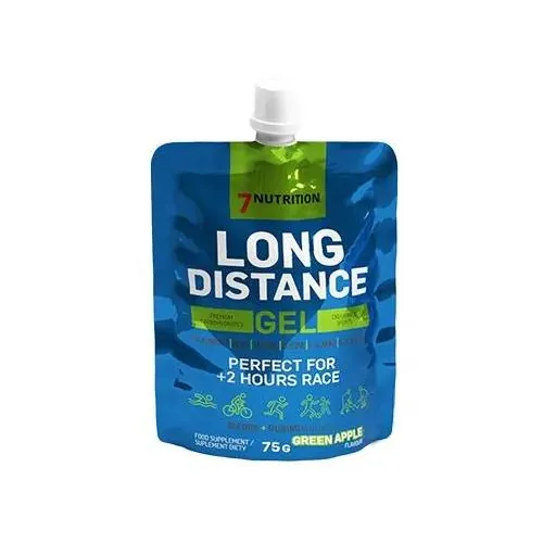 Енергетичний гель 7Nutrition Long Distance Gel, зелене яблуко, 75 г