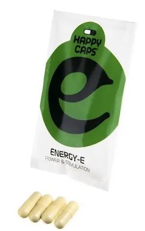 Капсули, що заряджають енергією та підбадьорюють Happy Caps Energy-E, капсули №4 у саше