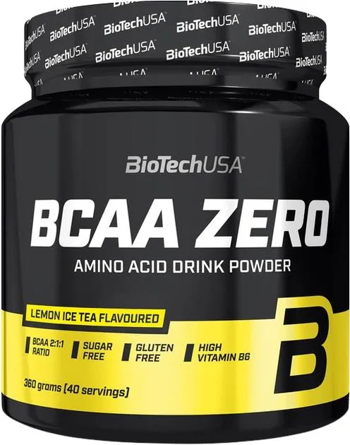 Амінокислоти Biotech BCAA Zero холодний чай-лимон, 360 г