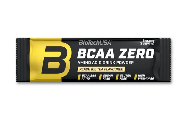 Амінокислоти Biotech BCAA Zero холодний чай-персик, 9 г