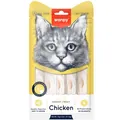 Рідке лакомство для котів Wanpy Creamy Lickable Treats Chicken з куркою, 70 г (5 стіків по 14 г)