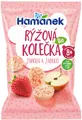 Органічні рисові хлібці Hamanek Полуниця та яблуко, 35г