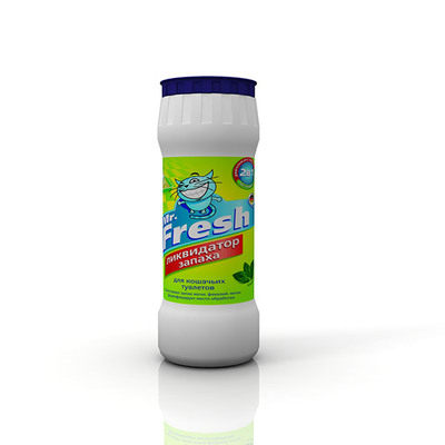 Порошок Mr. Fresh Expert 2 в 1 Ликвидатор запаха туалетов кошек, 500 г