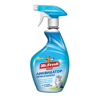 Спрей Mr. Fresh Expert 3 в 1 Ліквідатор плям і запаху для котів, 500 г