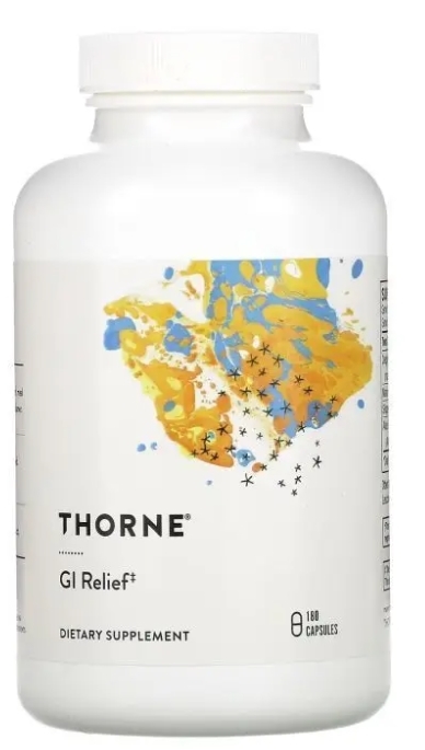 Поддержка желудка Thorne Research GI-Relief, 180 капсул
